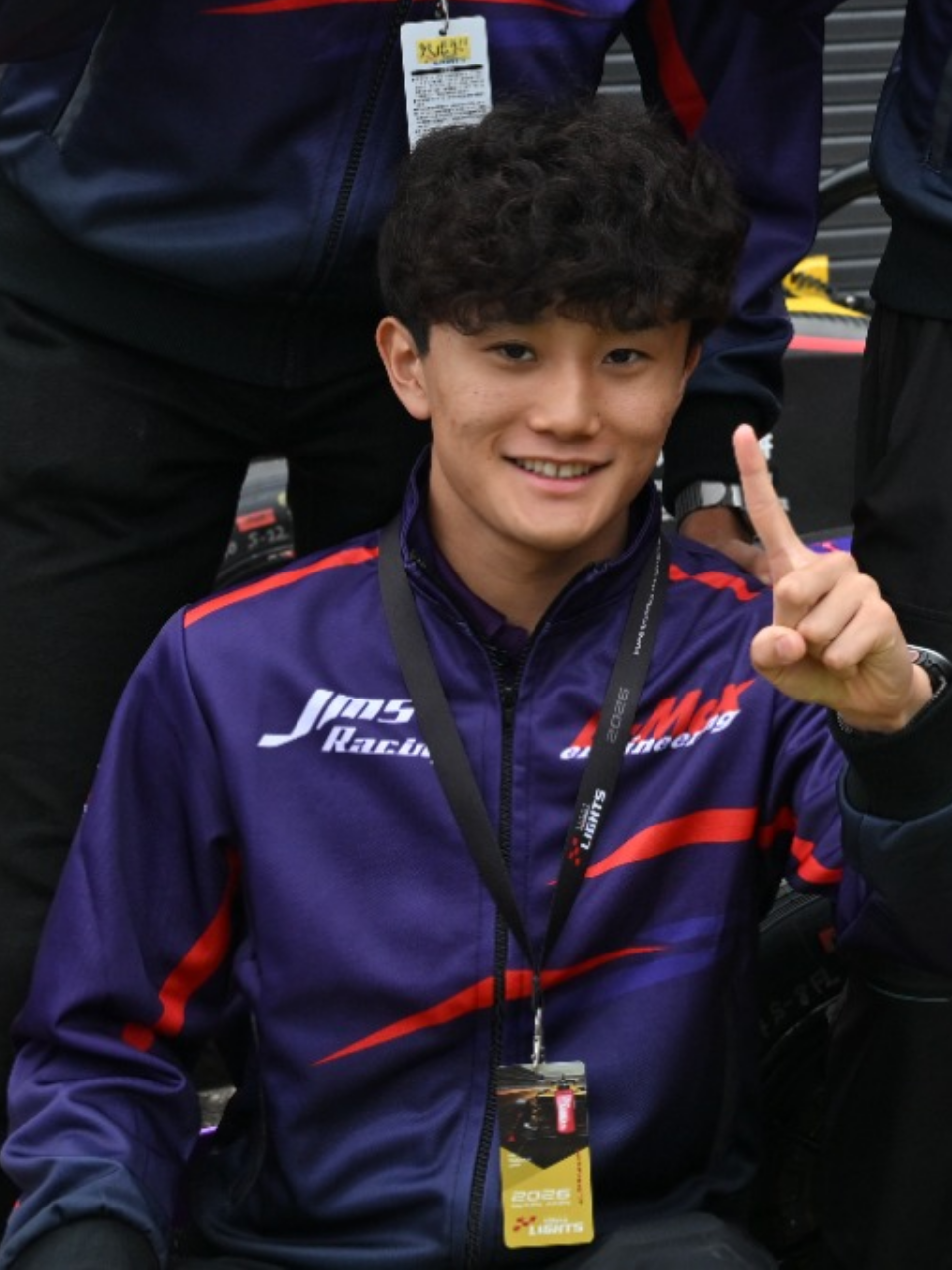 JMSのチームウェアを着た箕浦稜己選手
